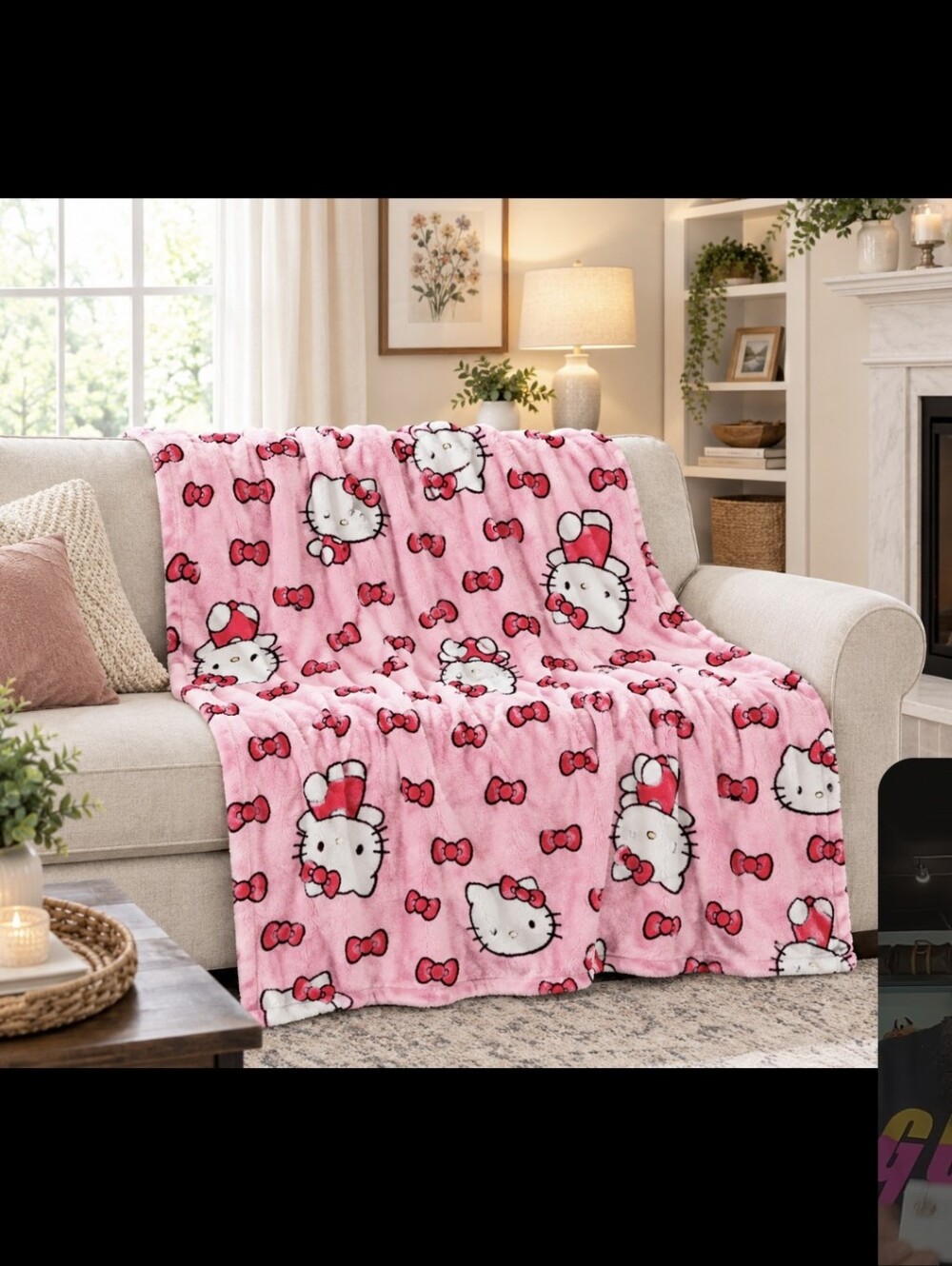 💗🩷 HELLO KITTY PLUSH CLOUD THROW 🩷💗